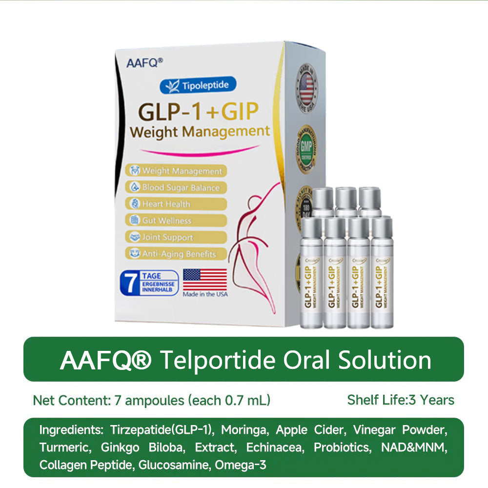 ⭕NEW🏅𝐀𝐀𝐅𝐐® 𝐆𝐋𝐏-𝟏 Telportide Oral Solution, GIP and𝐆𝐋𝐏-𝟏 Dual-Action Weight Loss Solution, One Bottle Daily, Results in 7 Days🛍️