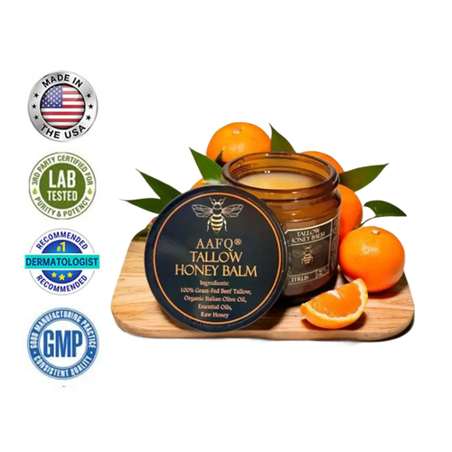 🔥Last Day Promotion [𝐎𝐟𝐟𝐢𝐜𝐢𝐚𝐥 𝐒𝐭𝐨𝐫𝐞]⚕️AAFQ®  - 49% off- Organic Grass-Fed Beef Tallow Balm with Raw Honey
